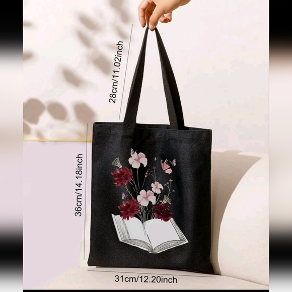 NEW! Floral  graphic tote BTQ - Picture 8 of 8